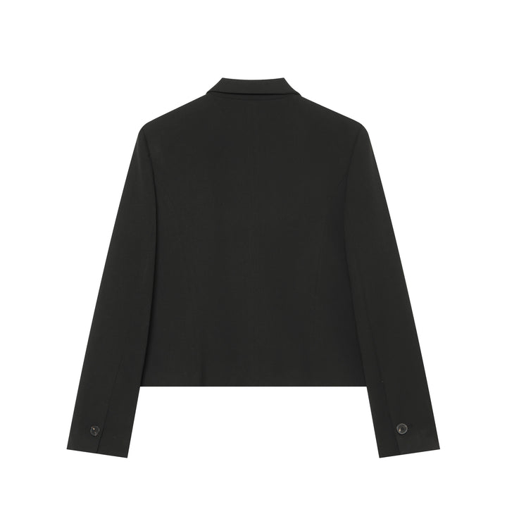 Damen Kurzblazer mit taillierter Silhouette, durchgehender Knopfleiste und feiner Innenfütterung Drune