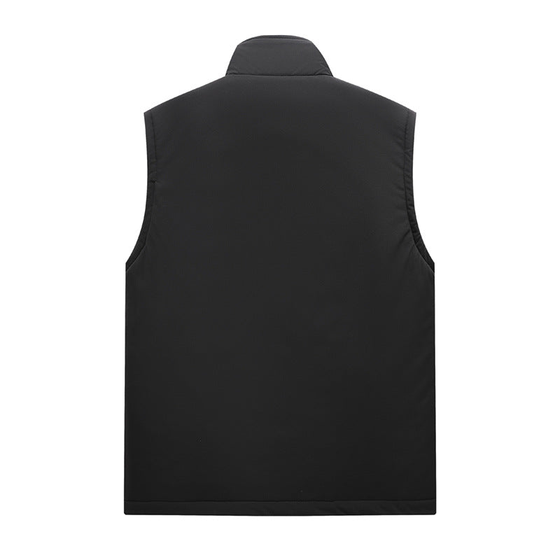 Herren Gefütterte Outdoor‑Utilityweste mit Teddy‑Inlay und Frontklappentaschen Drune