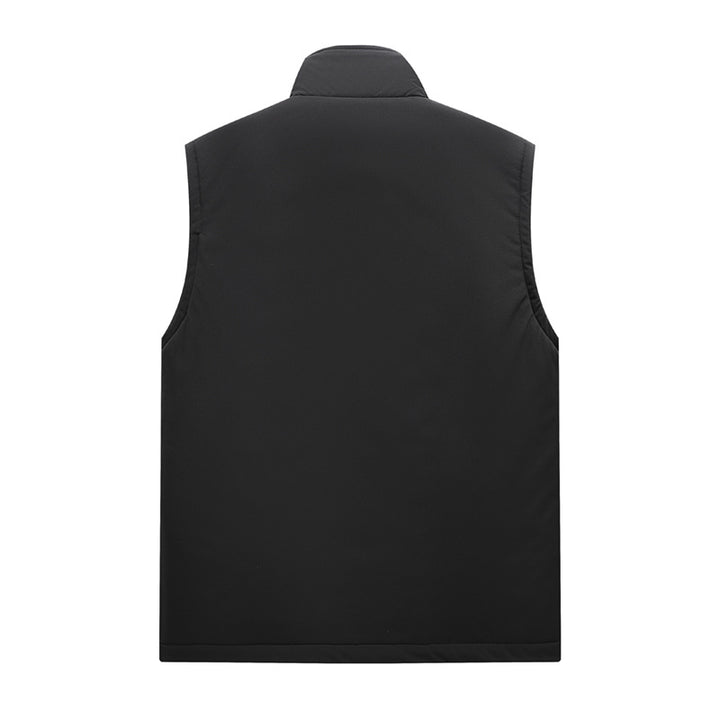 Herren Gefütterte Outdoor‑Utilityweste mit Teddy‑Inlay und Frontklappentaschen Drune