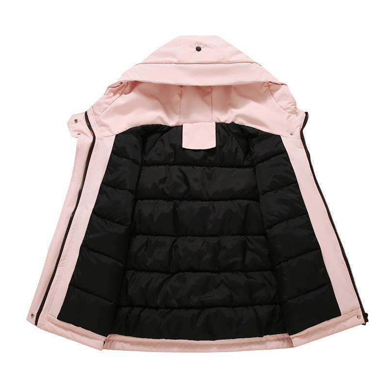 Damen Sportliche und funktionale Outdoor-Jacke mit Kapuze und zahlreichen Taschen Drune