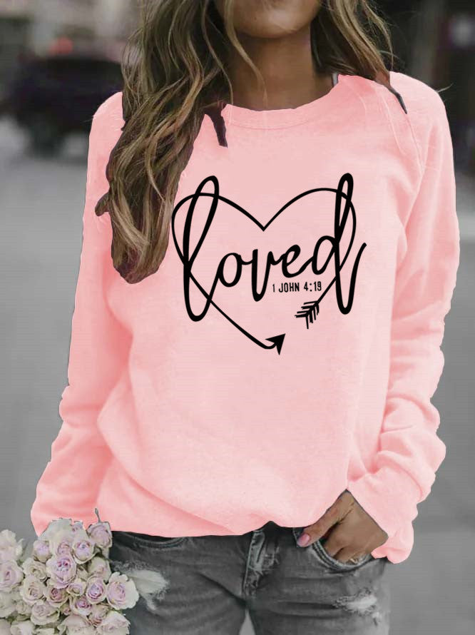 Damen Sweatshirt mit inspirierendem Schriftzug und trendigem Design Drune