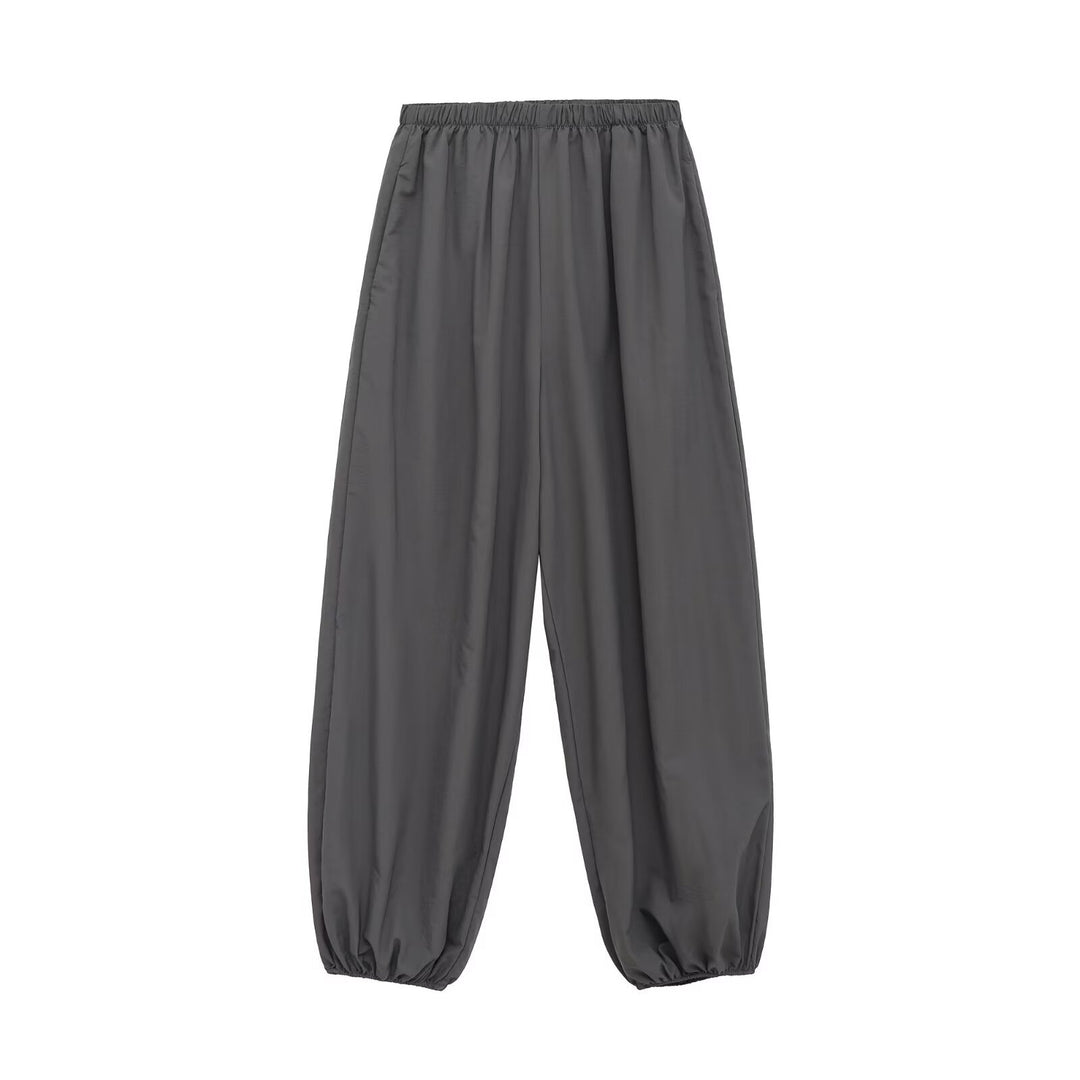 Damen Leichtgewichtige Ballonhose mit elastischem Bund und Kordelabschluss Drune