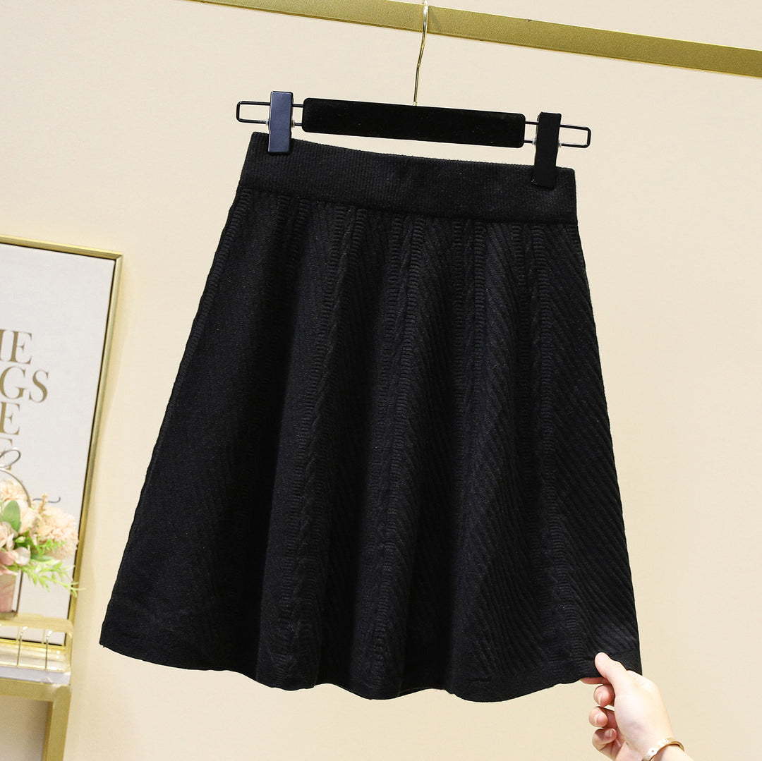 Damen Gemusterter Strickrock Drune