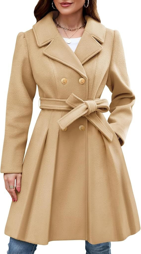 Damen Eleganter doppelreihiger Mantel