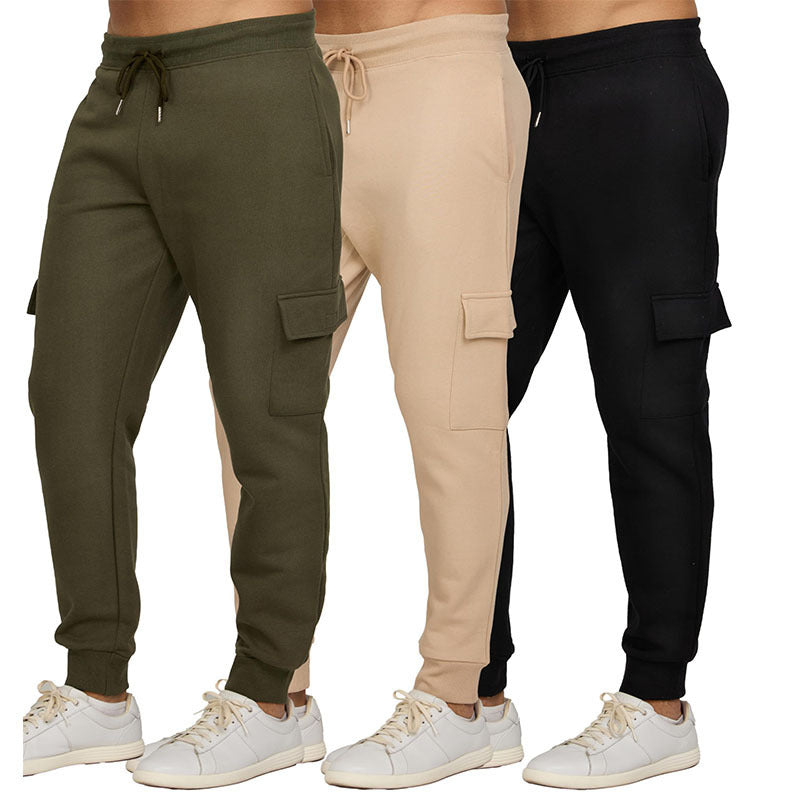 Damen nan schmal geschnittene Cargo-Jogginghose mit ergonomischen Nähten elastischem Komfortbund und aufgesetzter Klappentasche Drune