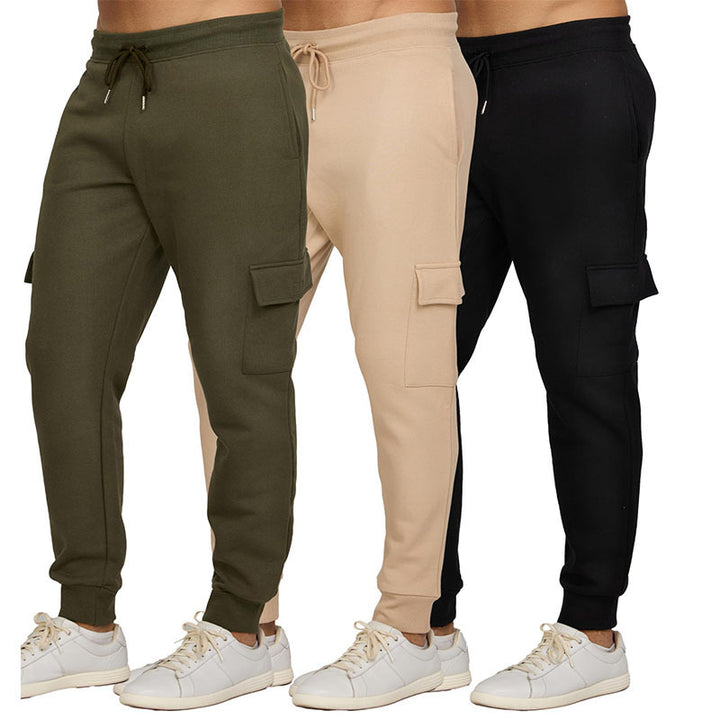Damen nan schmal geschnittene Cargo-Jogginghose mit ergonomischen Nähten elastischem Komfortbund und aufgesetzter Klappentasche Drune