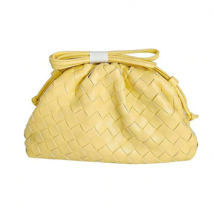 Drune | Leder Umhängetasche für Damen - Minimalistische Gewebte Tasche