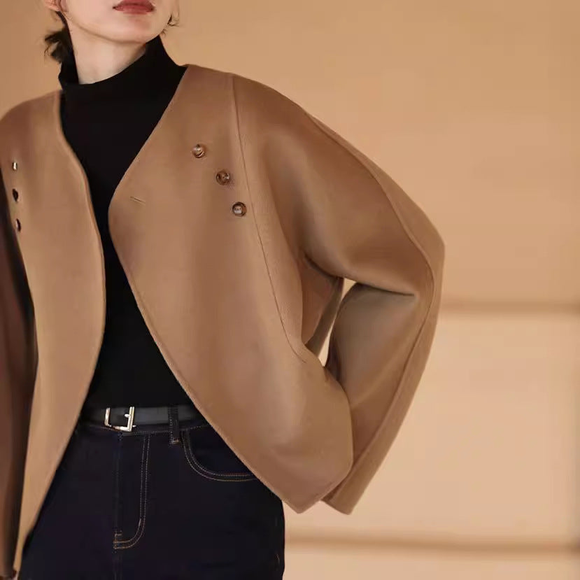Damen Elegante und gemütliche Jacke mit asymmetrischem Schnitt Drune