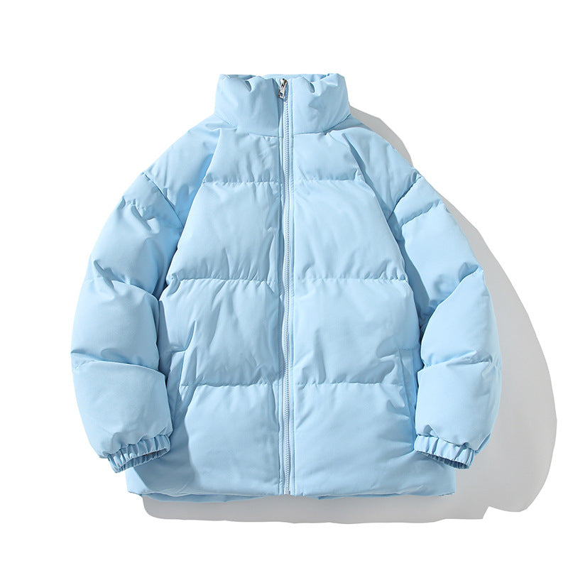 Herren Wattierte Oversize-Pufferjacke mit hohem Stehkragen & elastischen Bündchen Drune
