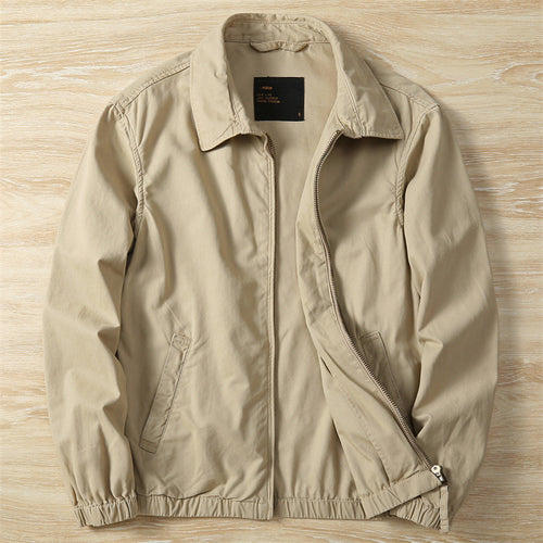 Herren leichte Utilityjacke mit praktischem Stehkragen Drune