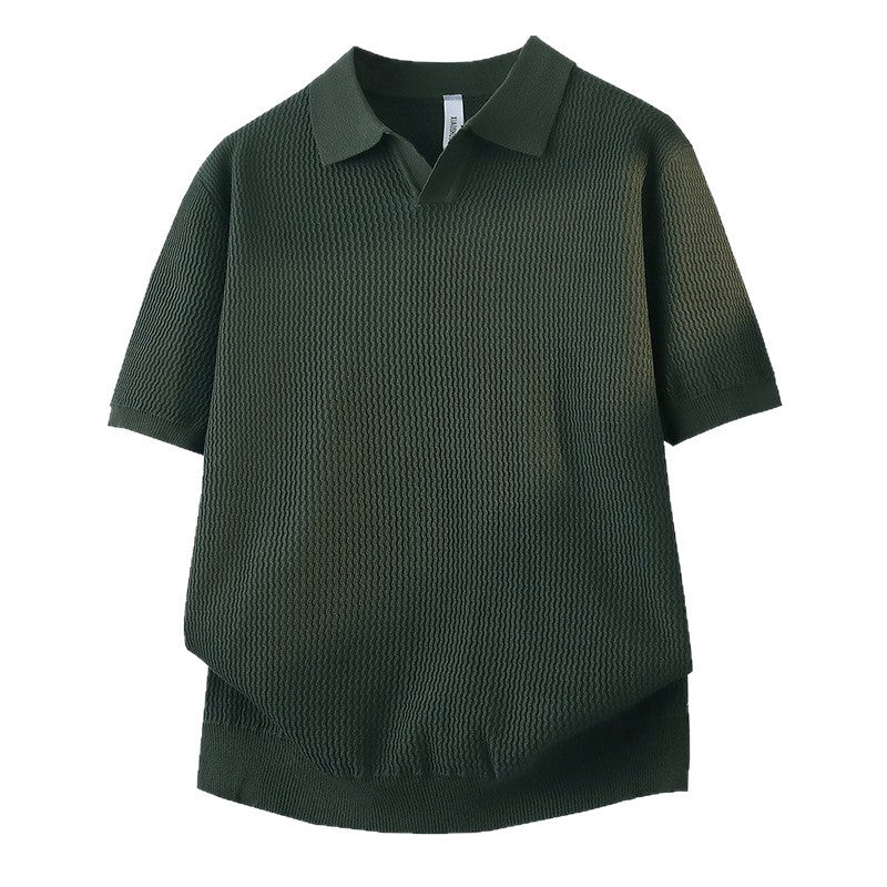 Damen Kurzarm Poloshirt mit strukturiertem Design Drune