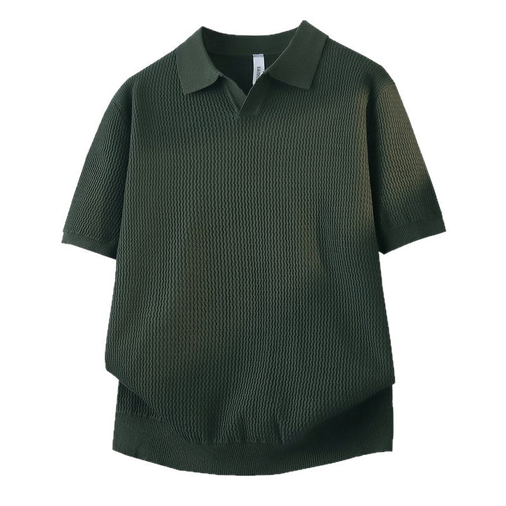 Damen Kurzarm Poloshirt mit strukturiertem Design Drune