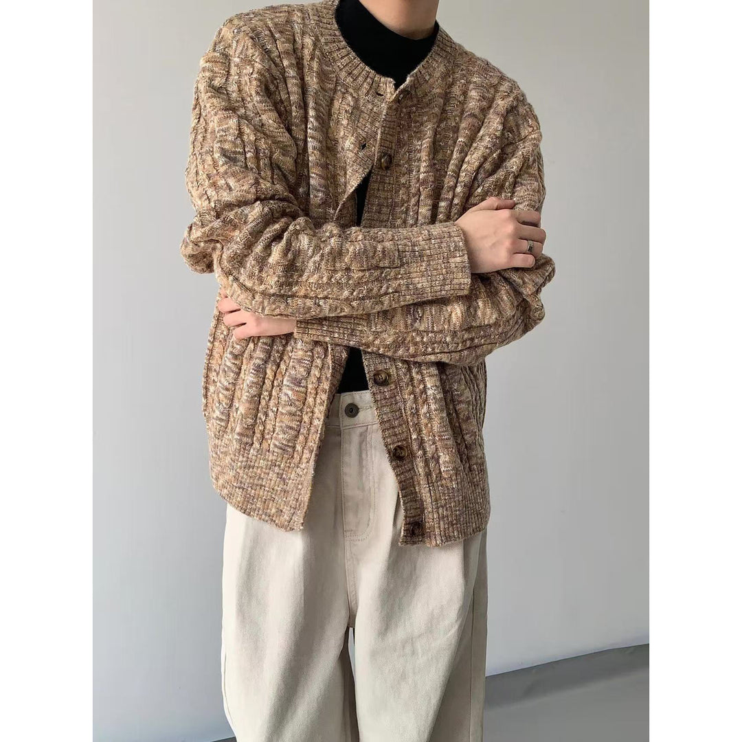 Damen Modische Strickjacke mit Knopfdetails Drune