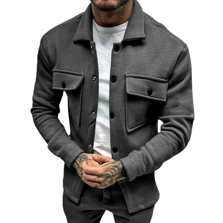 Herren lässige Overshirtjacke mit großen Brusttaschen und modernem Design Drune