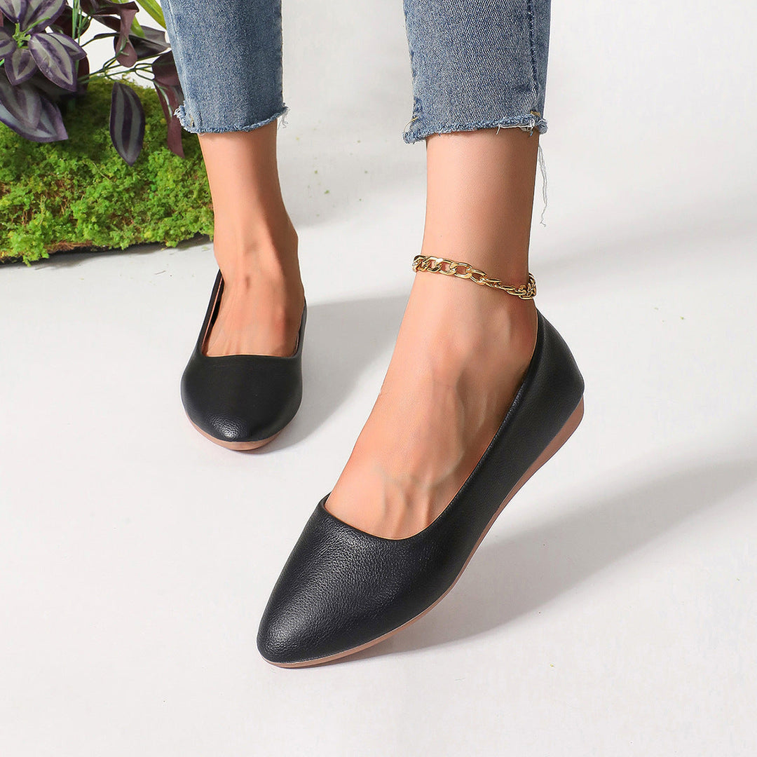 Damen Elegante Ballerinas mit zeitlosem Design und weichem Obermaterial Drune
