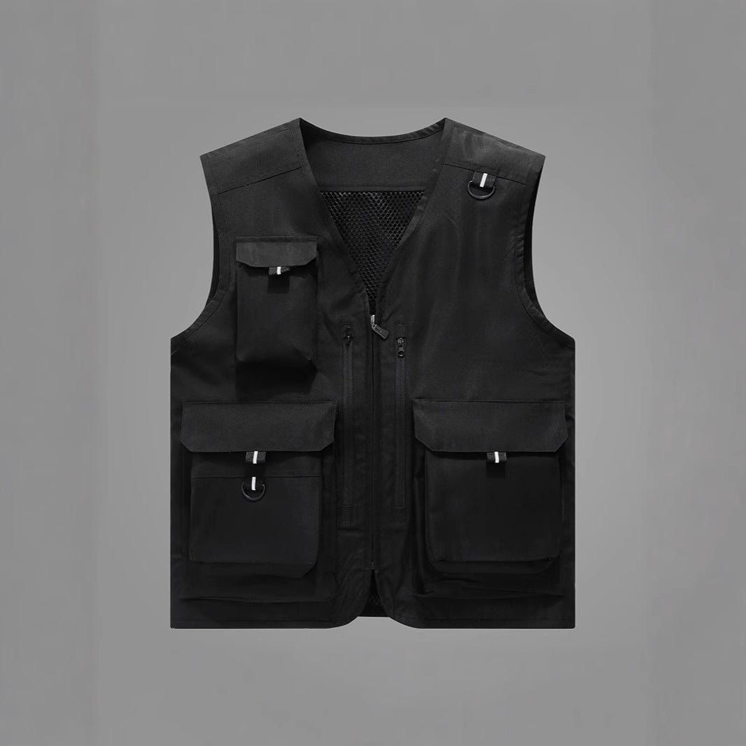 Herren Multifunktionale Outdoor-Weste mit zahlreichen Taschen Drune