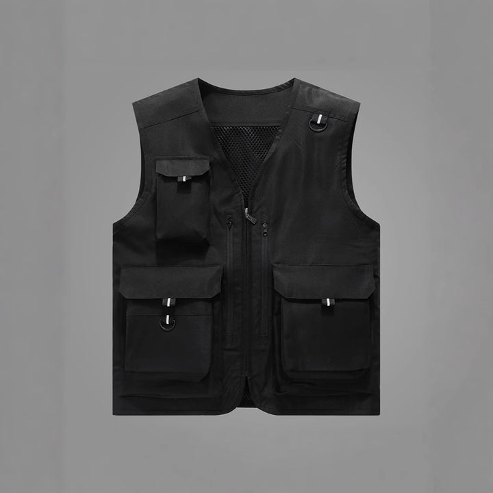 Herren Multifunktionale Outdoor-Weste mit zahlreichen Taschen Drune
