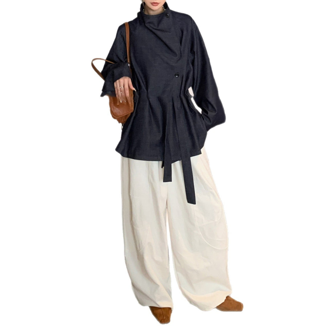 Damen Modische Oversized Blazerjacke Drune