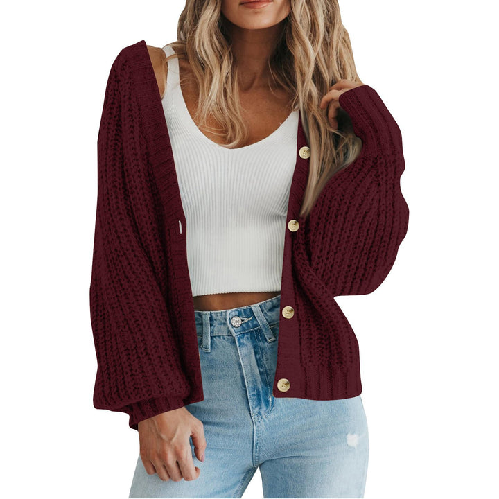 Damen Strickjacke mit grobem Muster und modischem Schnitt Drune