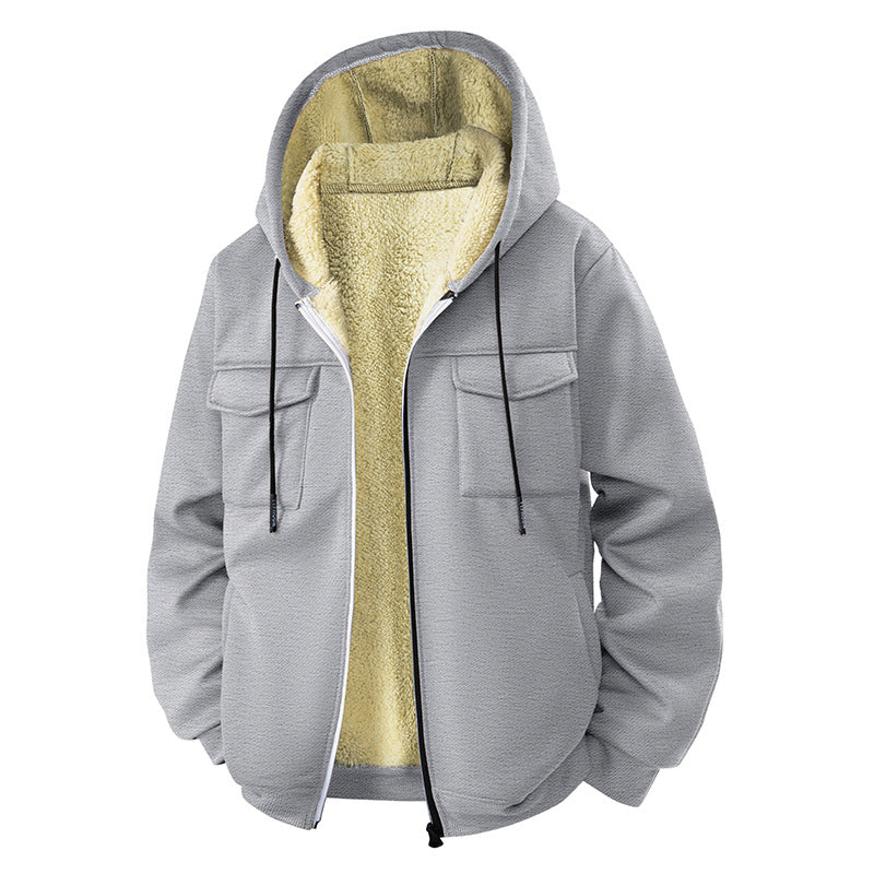 Herren Bequeme Kapuzenjacke Drune