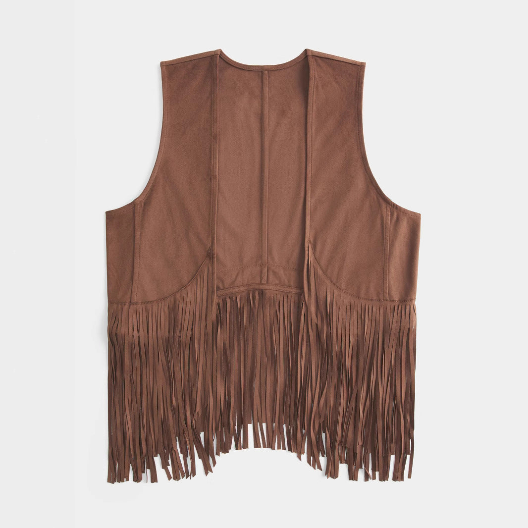 Damen Fransenweste Drune