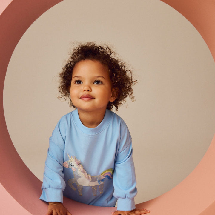 Mädchen Sweatshirt mit bezauberndem Einhorn-Design Drune