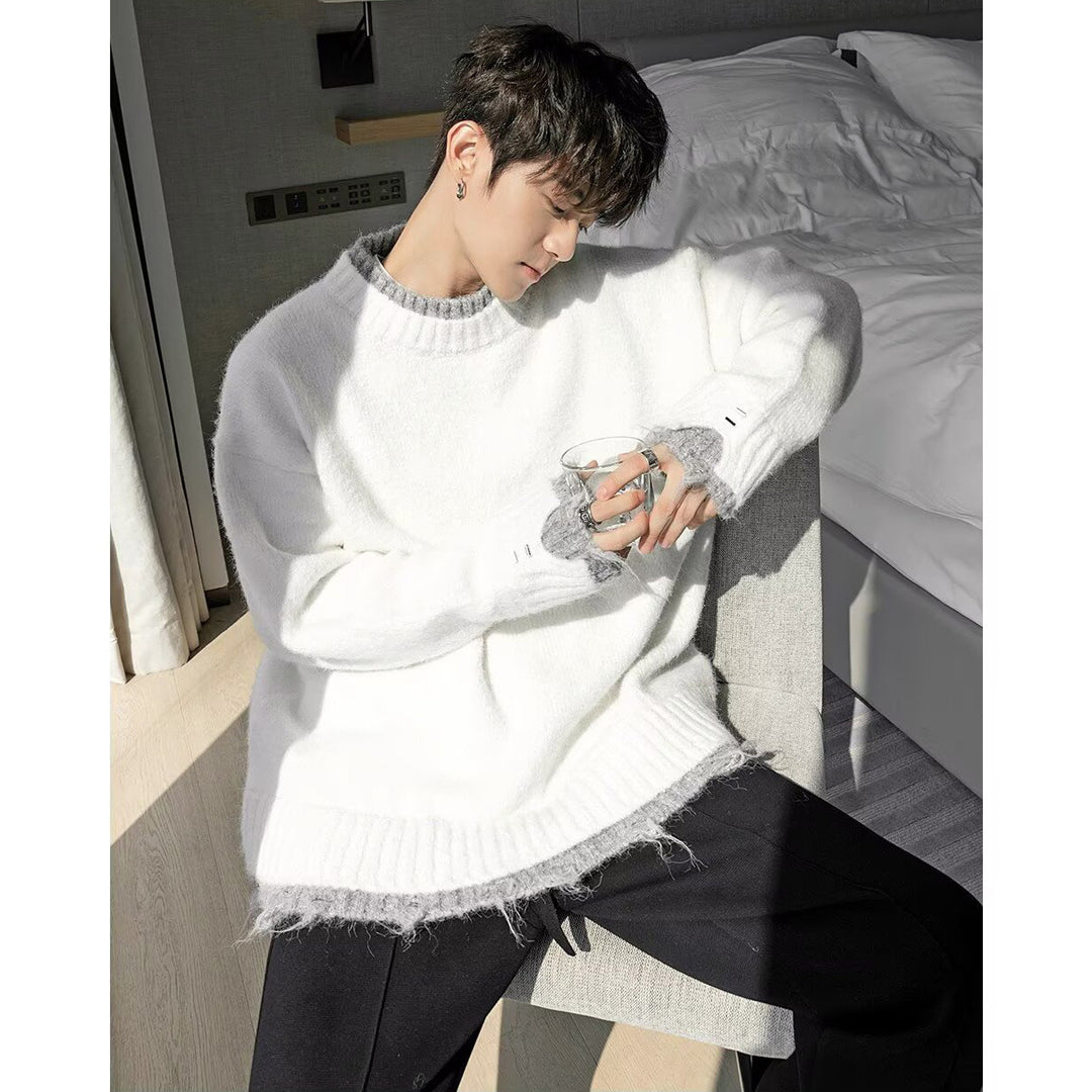 Damen Kuscheliger Oversized Pullover mit raffiniertem Schnitt Drune