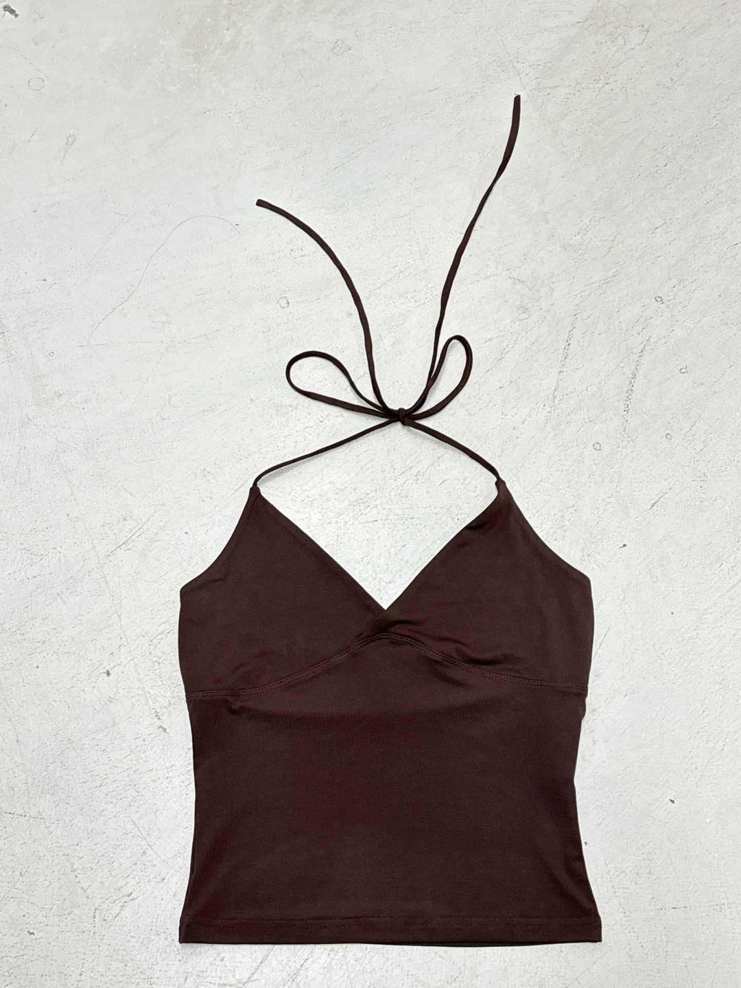Damen Spaghettiträger Tanktop mit raffiniertem Wickeldesign Drune