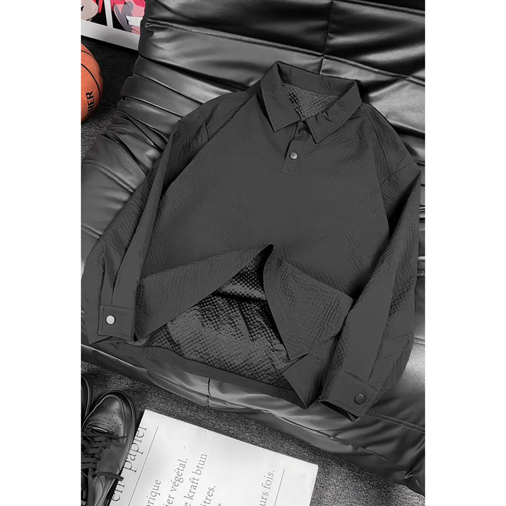 Herren Modische Hemdjacke mit Karo-Design Drune