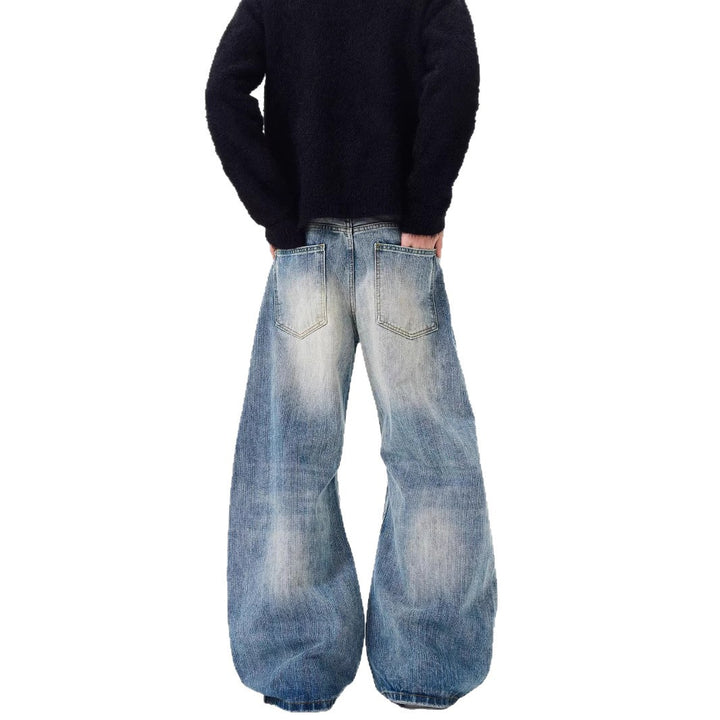 Herren Hochgeschnittene Weitgeschnittene Jeans Drune