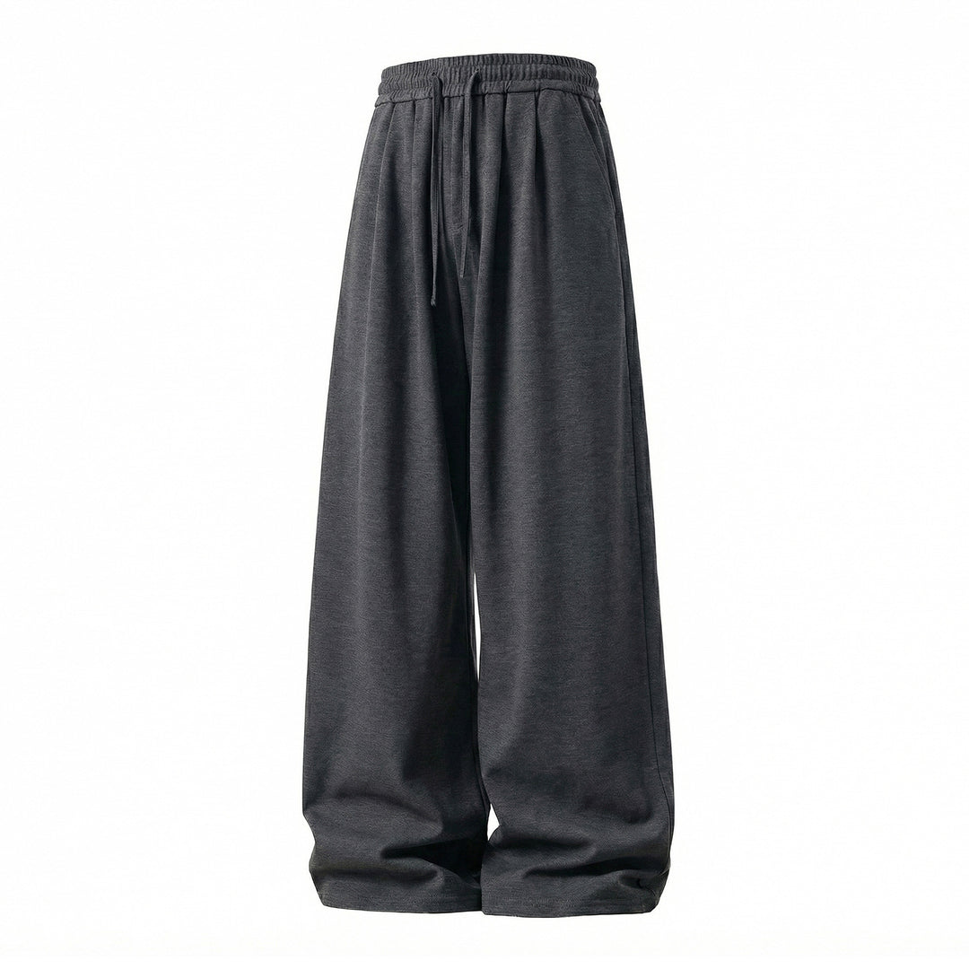 Unisex Extraweite Jersey-Palazzohose mit hohem elastischem Bund, Tunnelzug und fließender Weite Drune