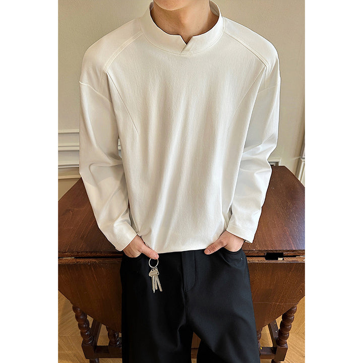 Herren Modisches Oversized Langarmshirt Drune