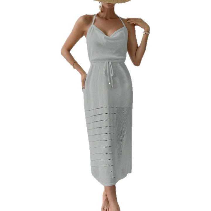 Damen luftiges Strandkleid mit verstellbarem Träger Drune