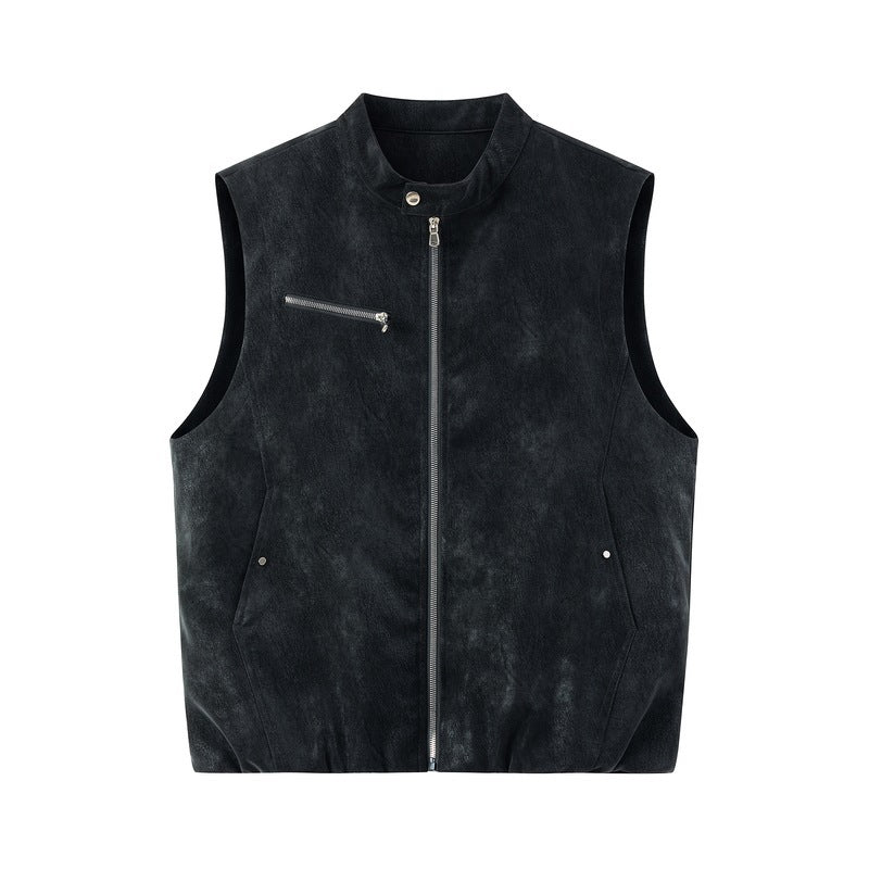 Herren Stylische Lederweste Drune