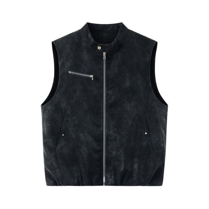 Herren Stylische Lederweste Drune