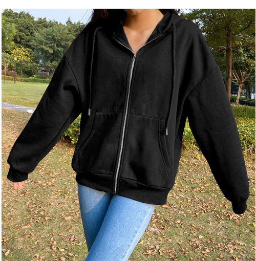 Damen bequeme Kapuzenjacke mit praktischen Taschen und lässigem Schnitt Drune