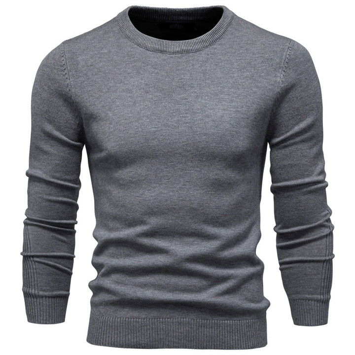 Herren Rundhals Pullover aus hochwertiger Baumwolle Drune