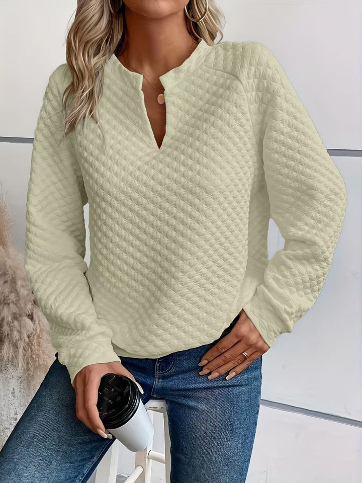 Damen Modischer Stehkragen Pullover Drune