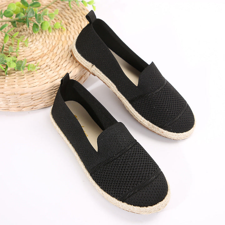 Damen Espadrilles mit atmungsaktivem Netzdesign und flexibler Sohle Drune