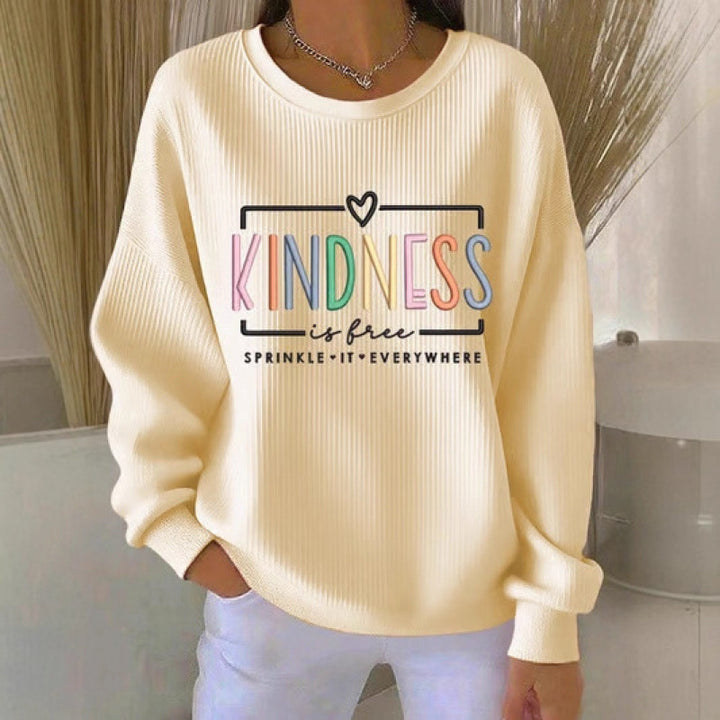 Damen Gemütlicher Sweatpullover mit einzigartigem Design Drune