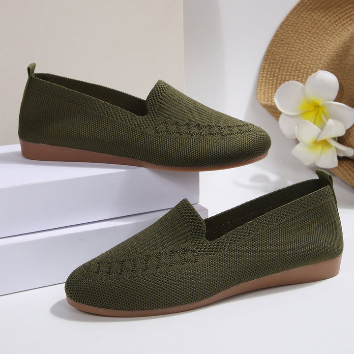 Damen Atmungsaktive Slip-On Ballerinas mit flexiblem Design Drune