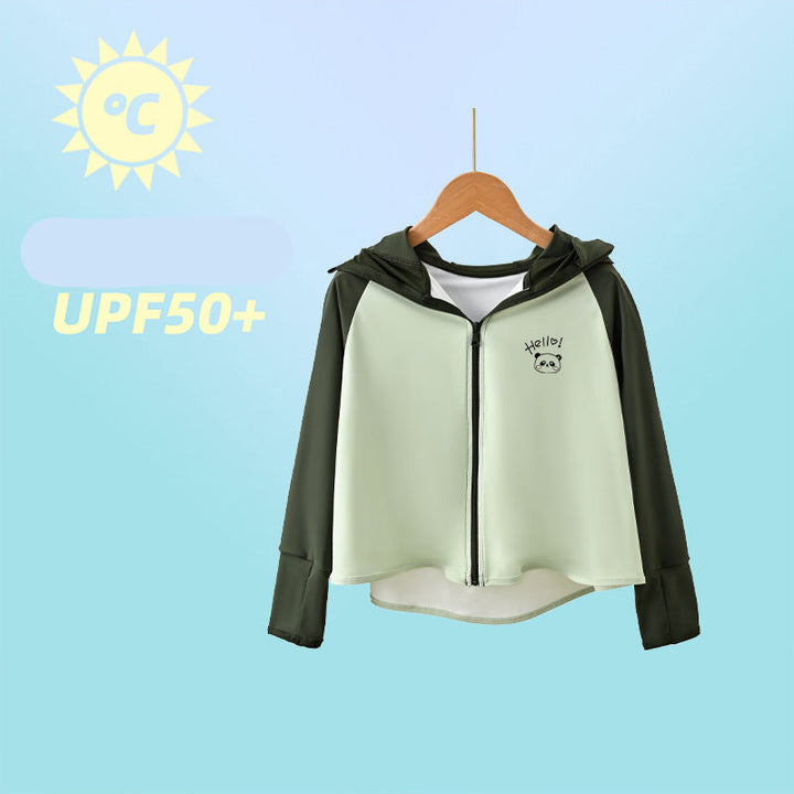 Damen sportliche UV-Schutzjacke mit Kapuze Drune