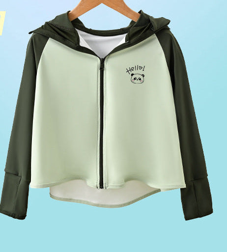 Mädchen funktionale UV-Schutzjacke mit Kapuze Drune