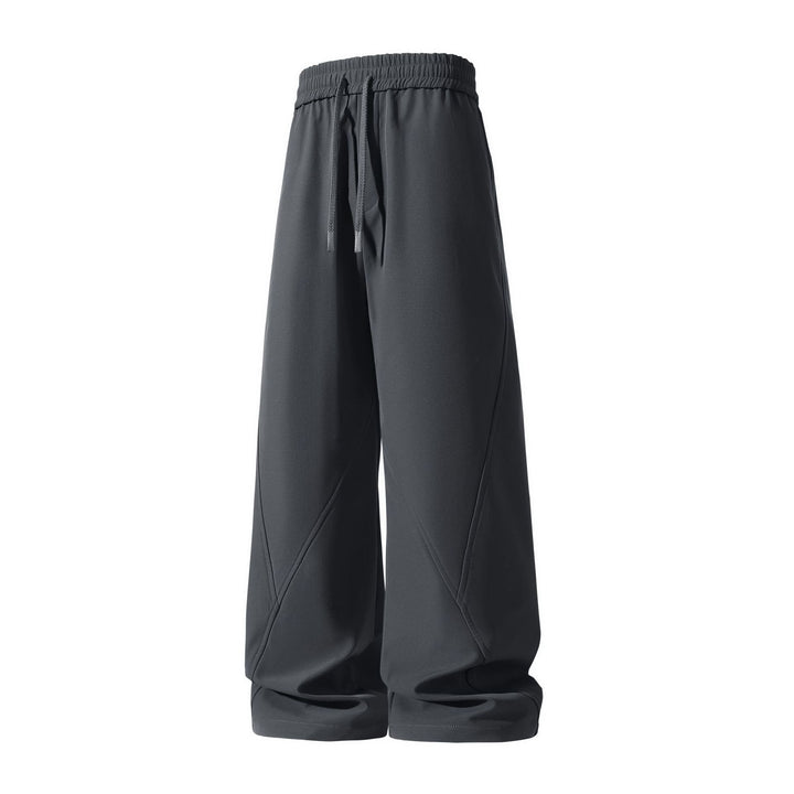 Damen Weite Culotte-Jogginghose mit elastischem Bund, Tunnelzug und dekorativen Nahtpaneelen Drune
