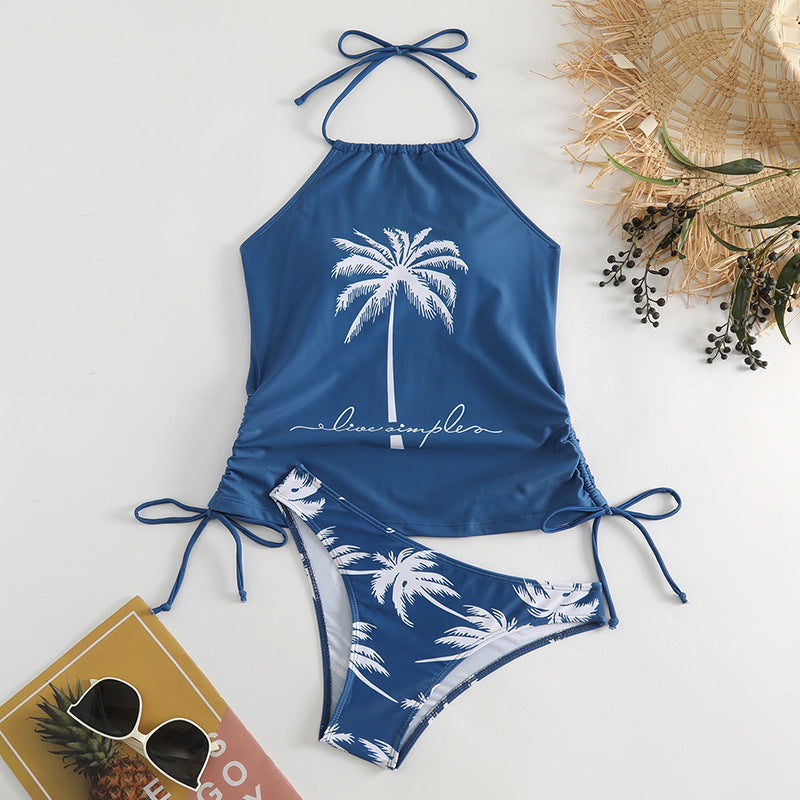 Damen trendiger Bikiniset mit Palmen-Motiv Drune