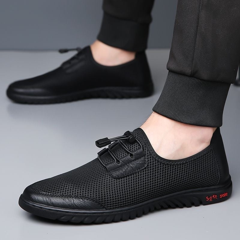 Herren Bequeme Mesh-Slipper mit elastischem Schnürsystem Drune