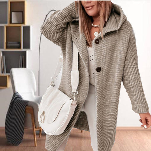Drune | Kapuzenstrickmantel für Damen mit Stil