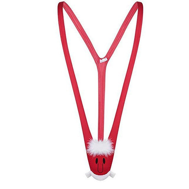 Herren  ausgefallener Rentier-String aus Samt mit elastischem Bund Drune