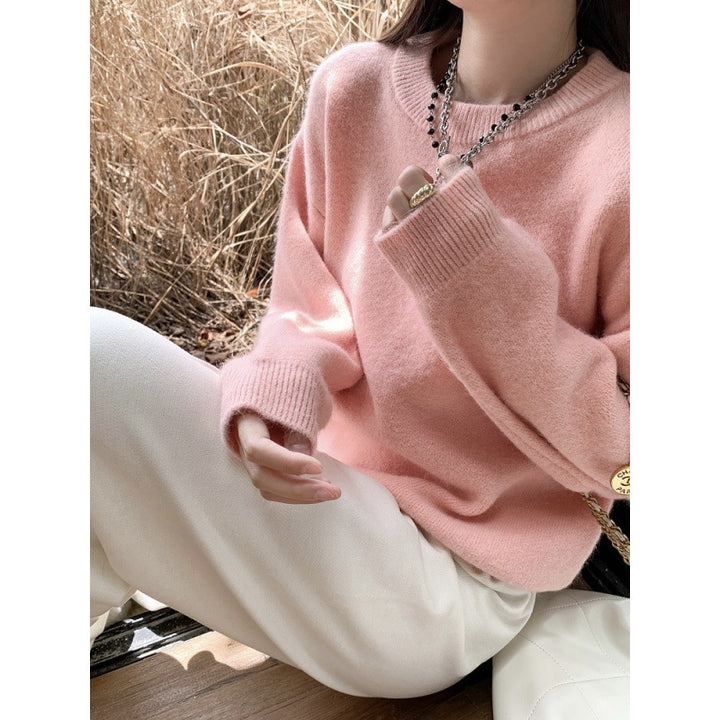 Damen Bequemer Strickpullover mit Oversized-Schnitt Drune