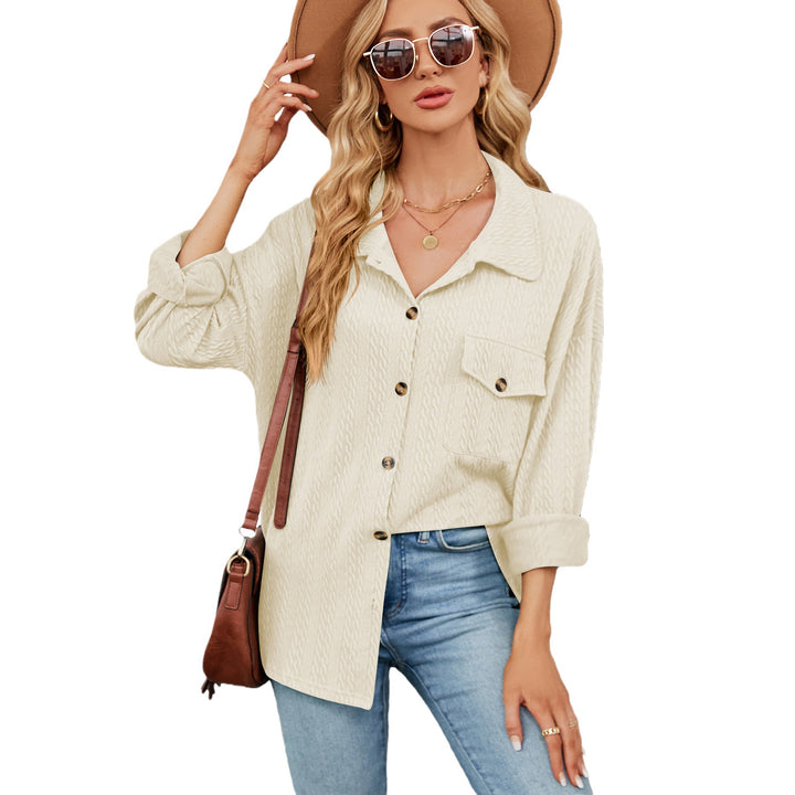 Damen lässige Overshirt mit strukturiertem Design Drune